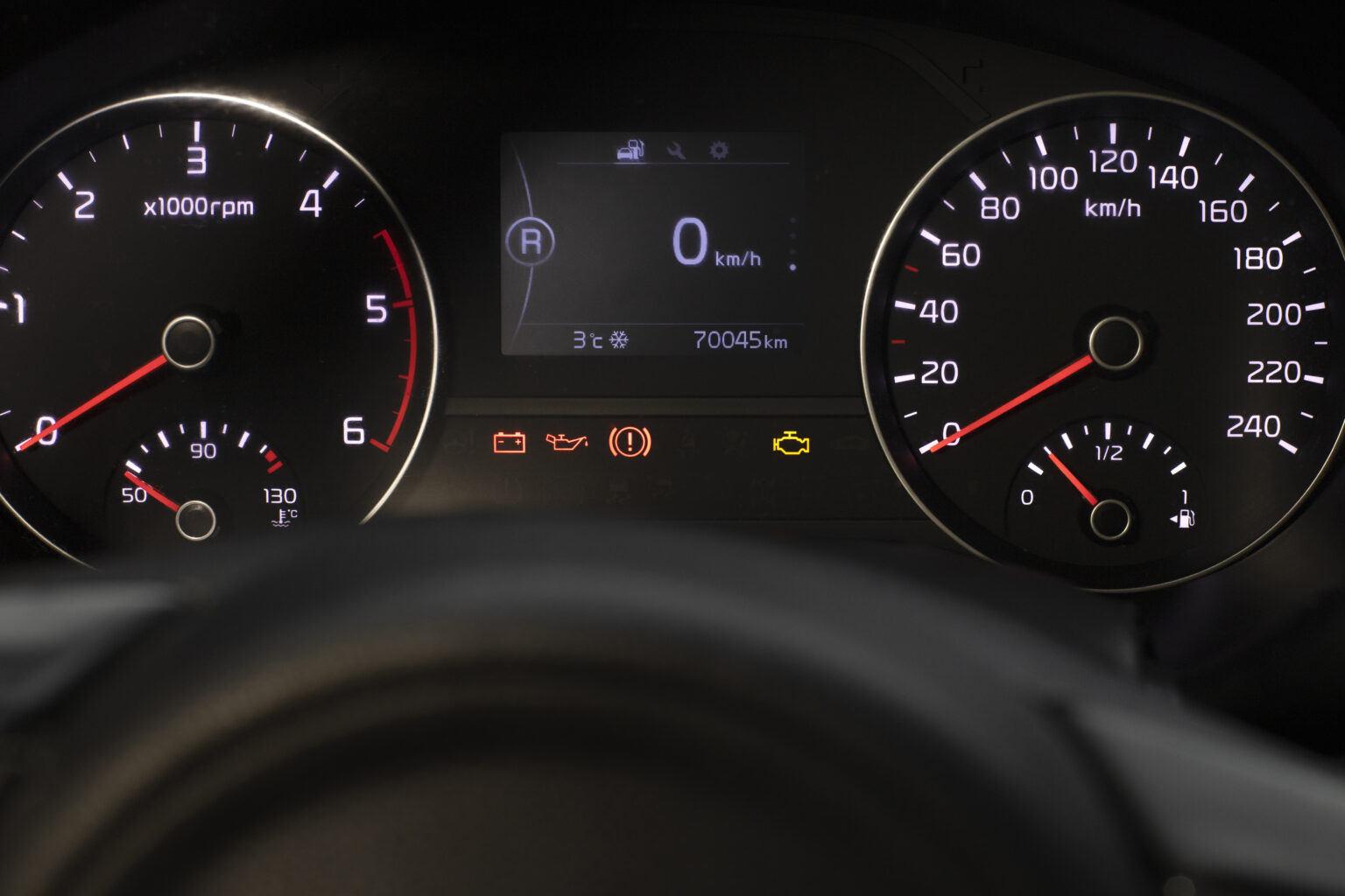 Vehicle dashboard warning lights